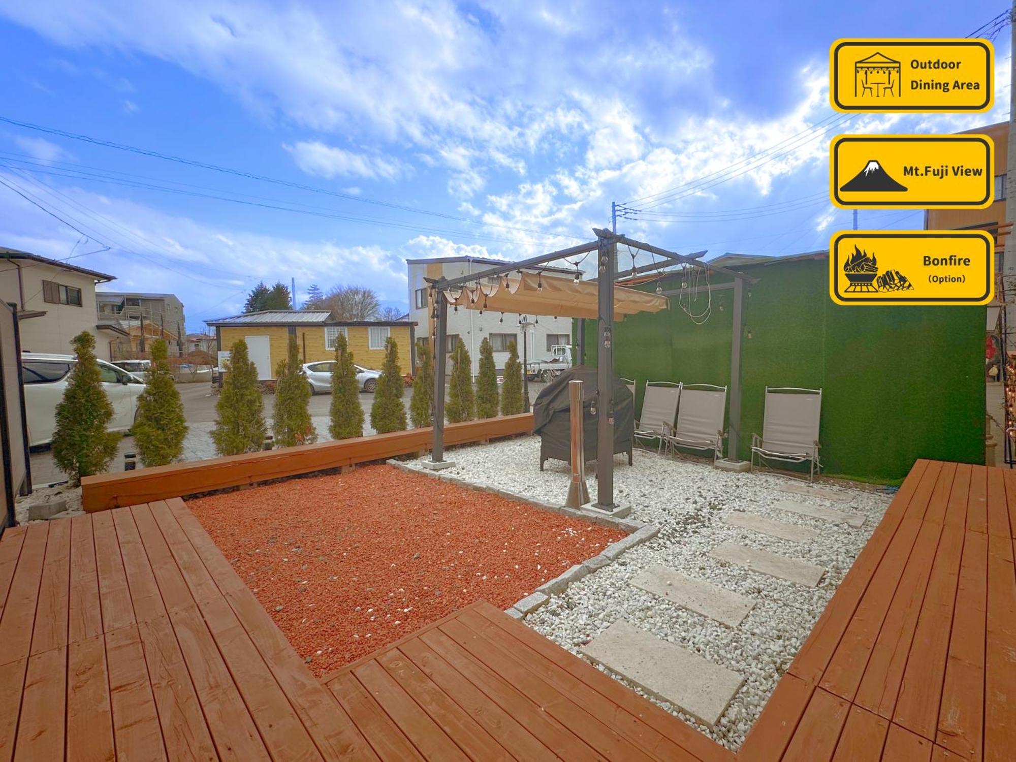 ヴィラ山間堂premier Garden Villa Bbq Bonfire Fuji View Annovillas Sankando Fujikawaguchiko Exterior foto